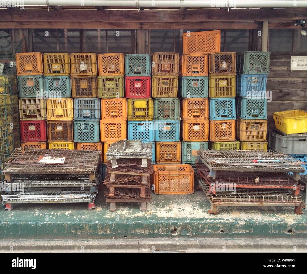 Plastic Crate Crates High Resolution Stock Photography and Images - Alamy