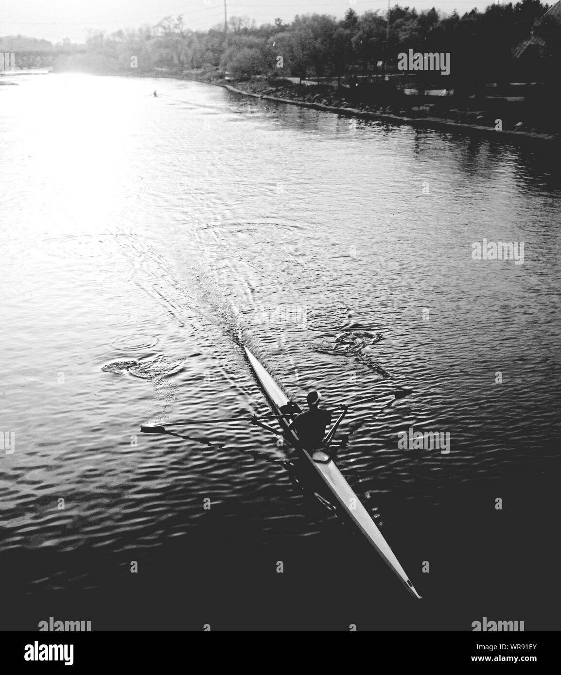 Man in rowing boat hires stock photography and images Alamy