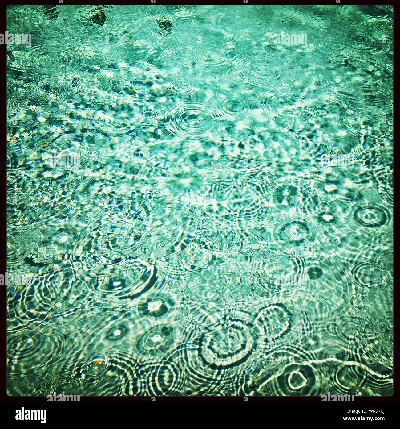 Close-up Of Natural Patterns In Water Stock Photo