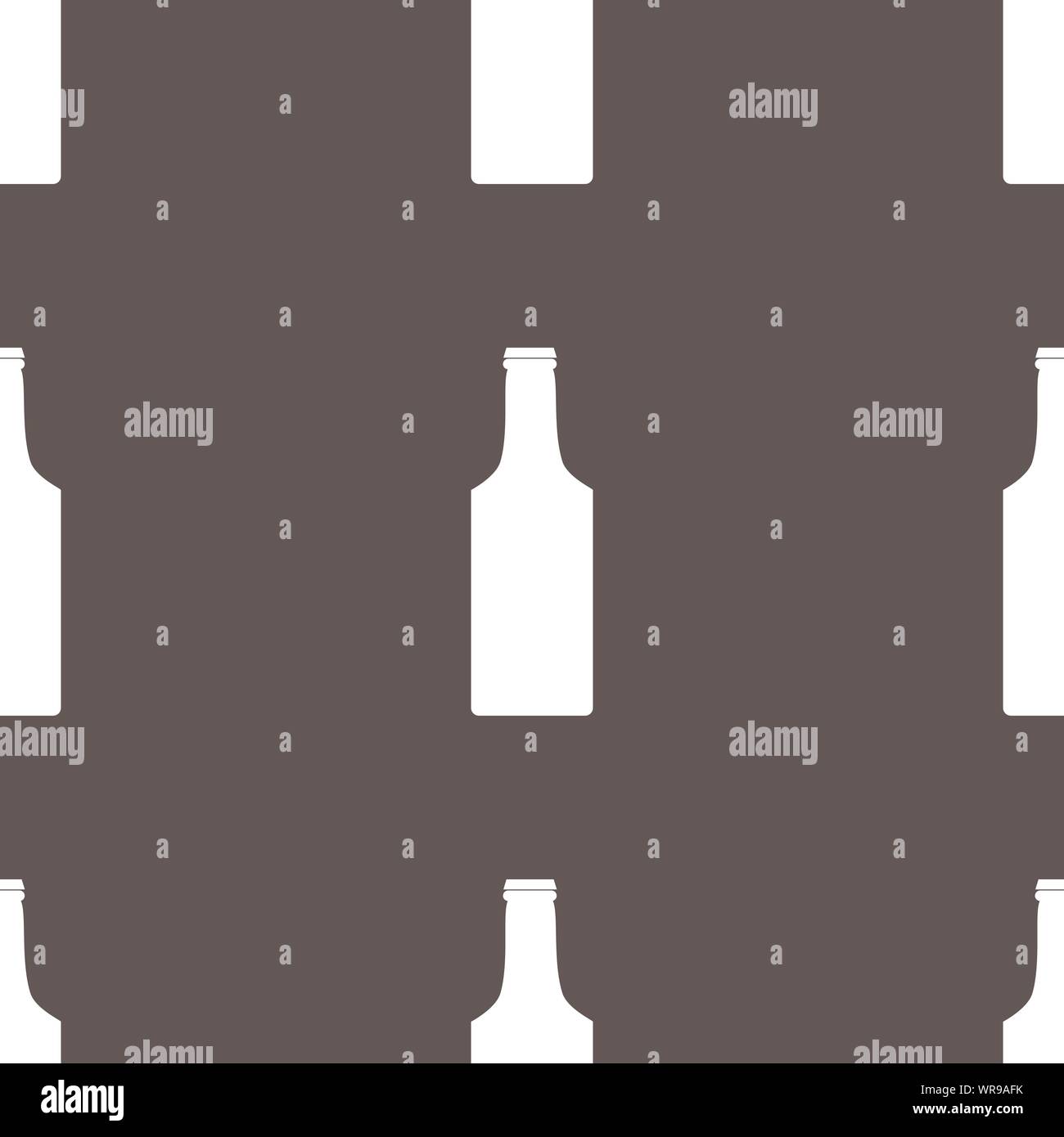 bottle icon sign. Seamless pattern on a gray background. Vector Stock Vector