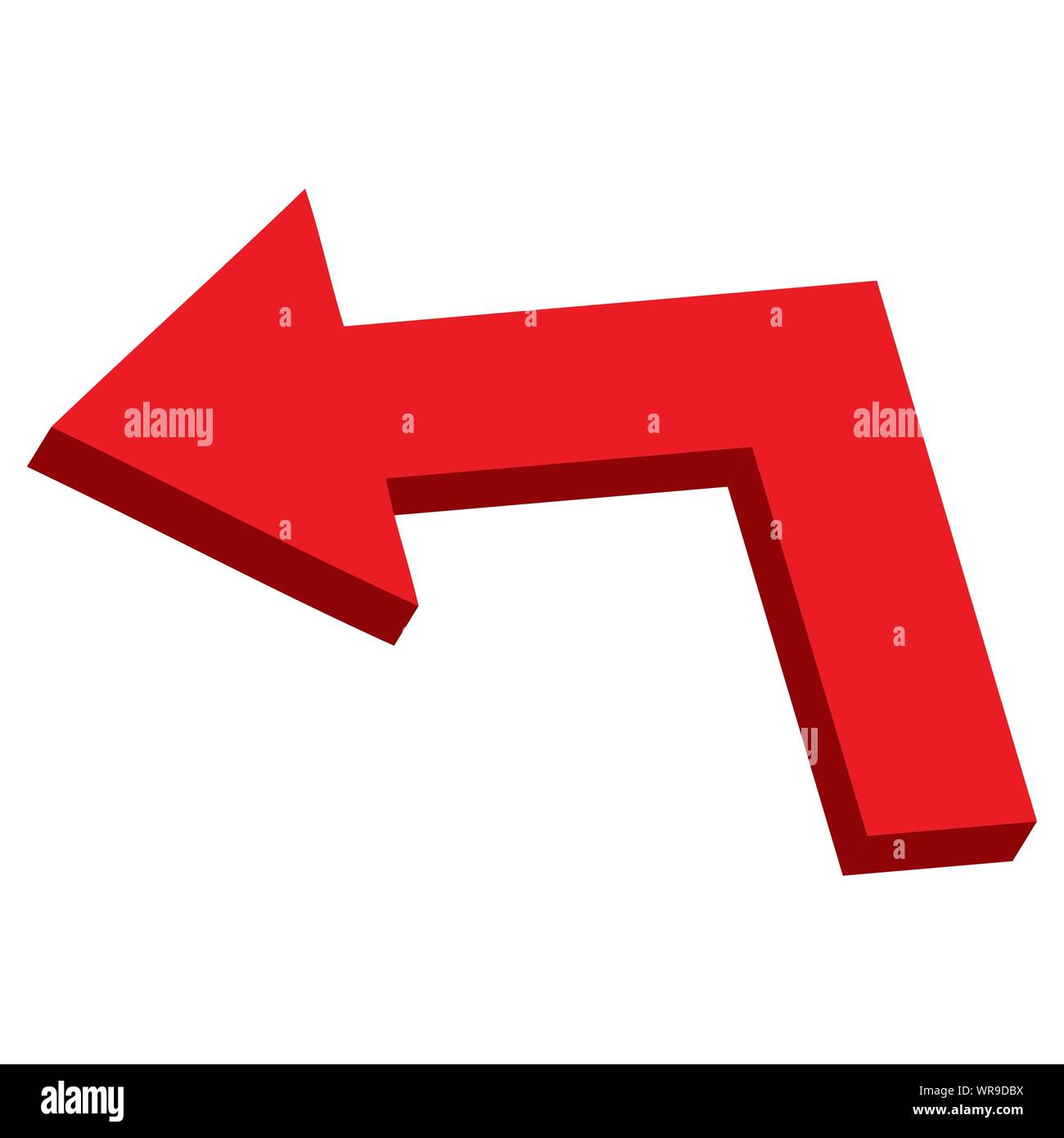 Red arrow vector stock vector image art alamy