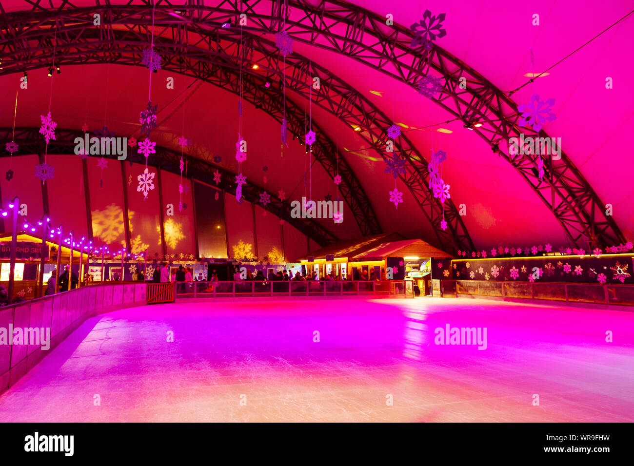 Empty ice rink colourful hires stock photography and images Alamy