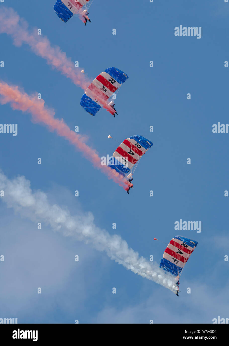 RAF Falcons parachute display team Stock Photo
