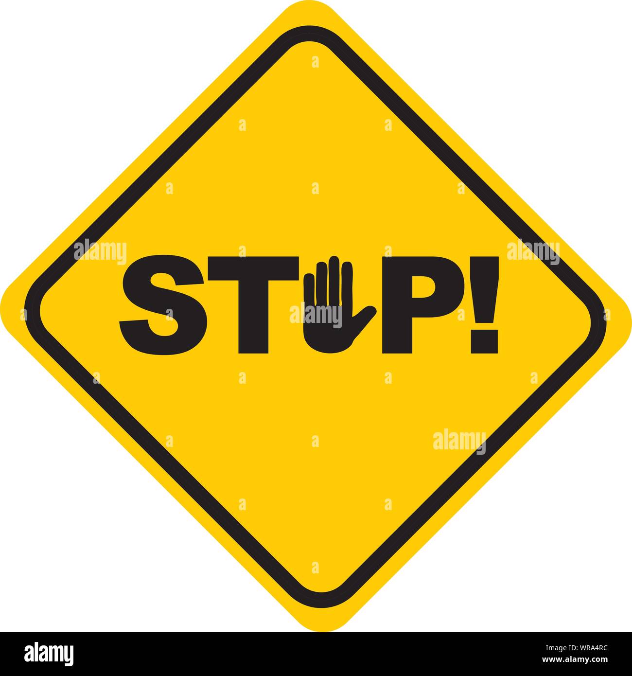 stop road sign Stock Vector