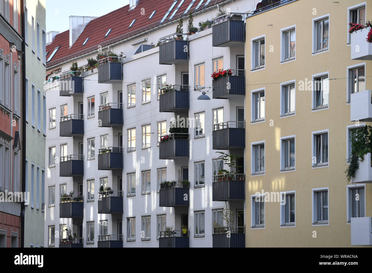 Munich, Deutschland. 10th Sep, 2019. City of Muenchen, City apartments