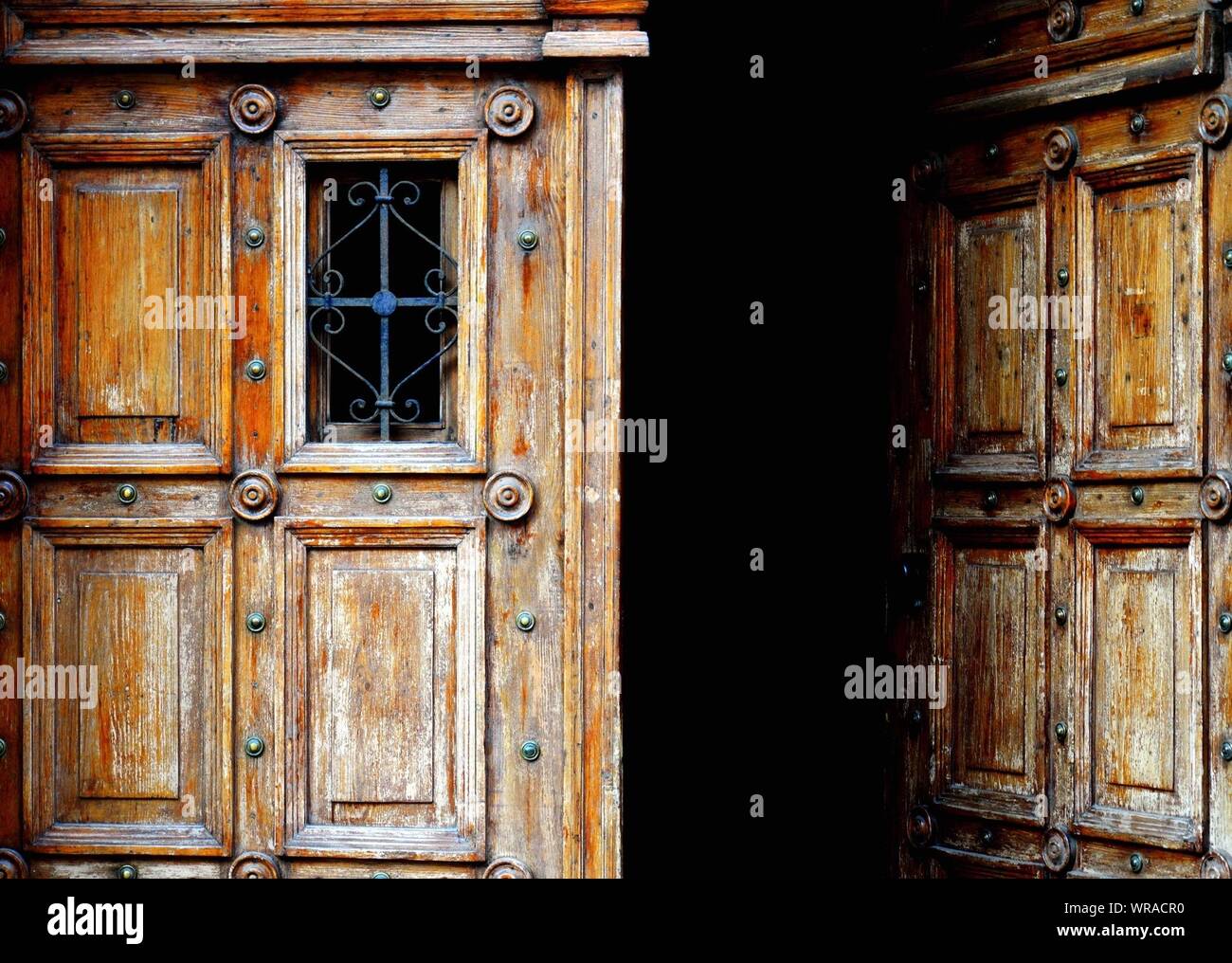 Wooden door ajar hires stock photography and images Alamy