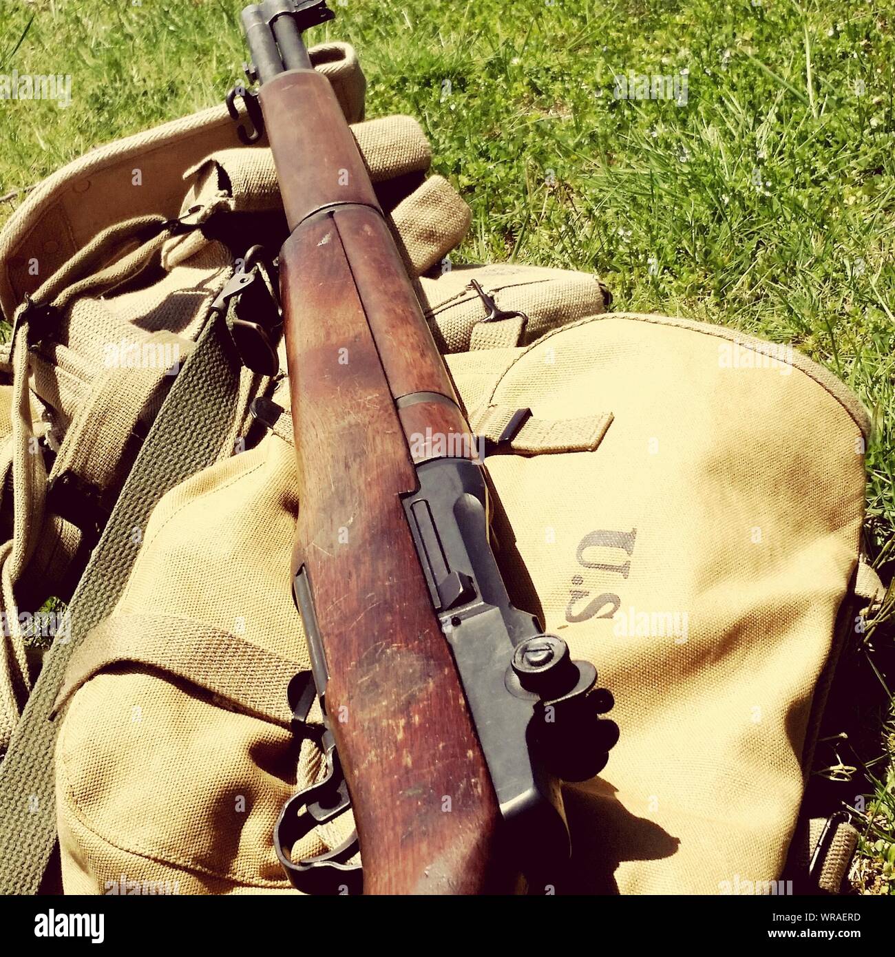 Gun in backpack hires stock photography and images Alamy