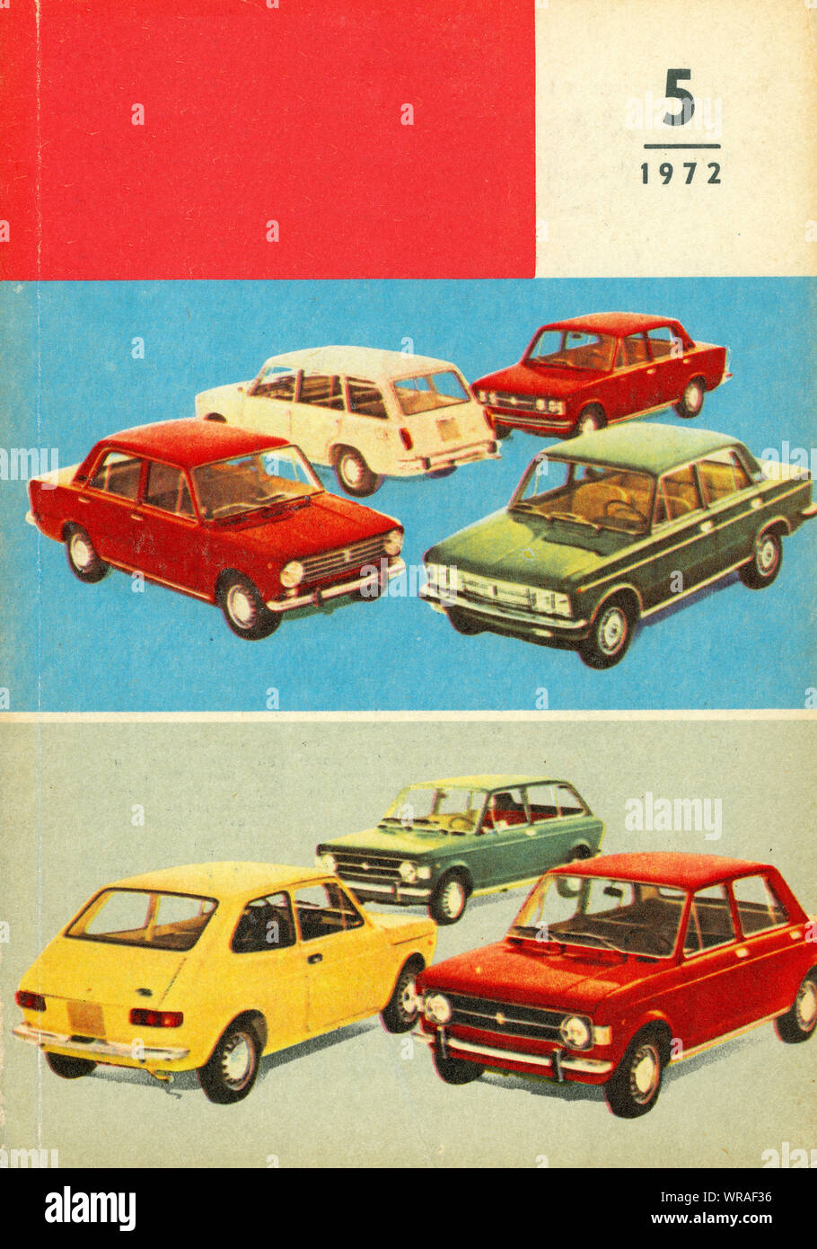 Car models in 1972 Stock Photo