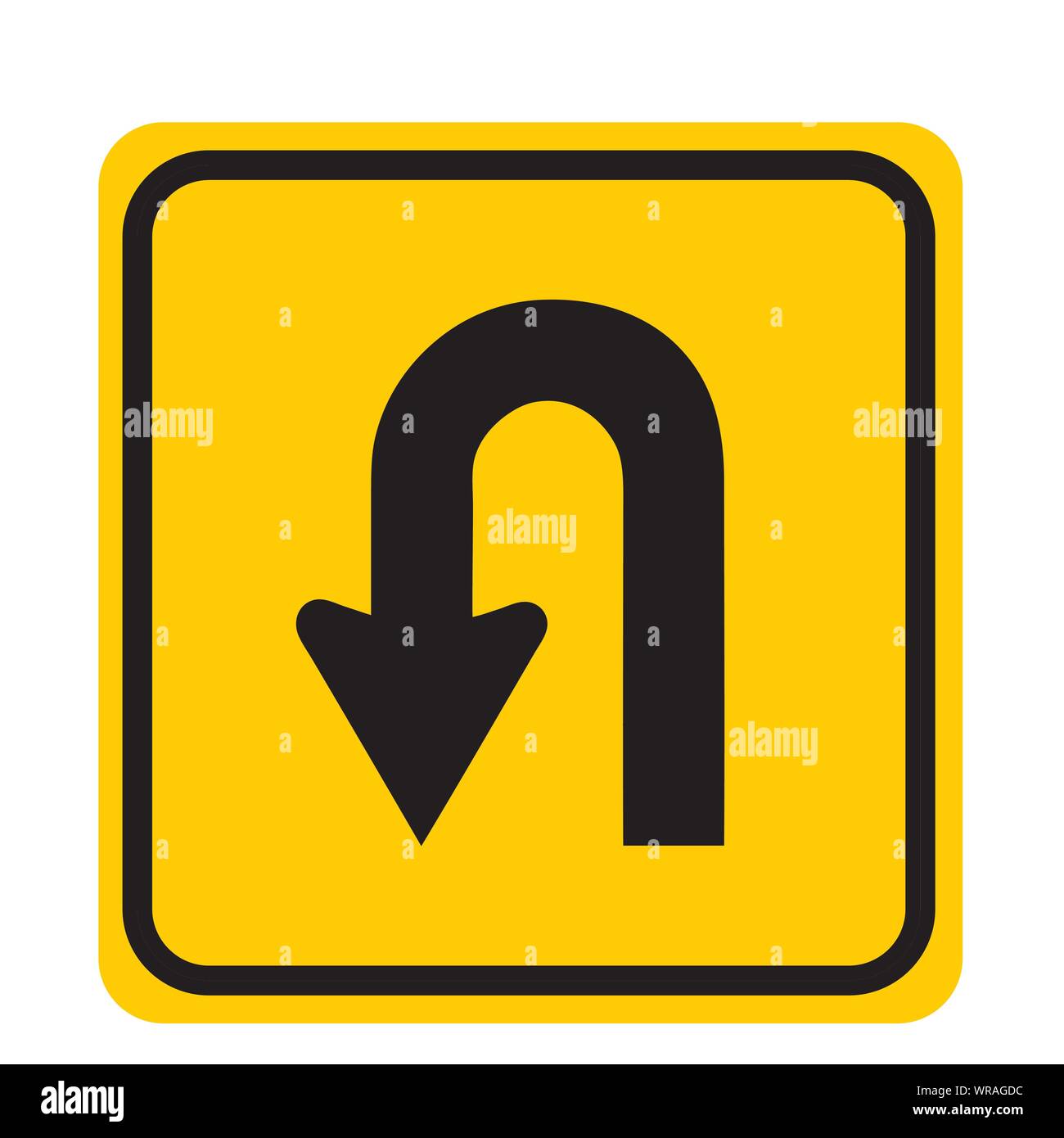u turn sign vector Stock Vector Image & Art Alamy
