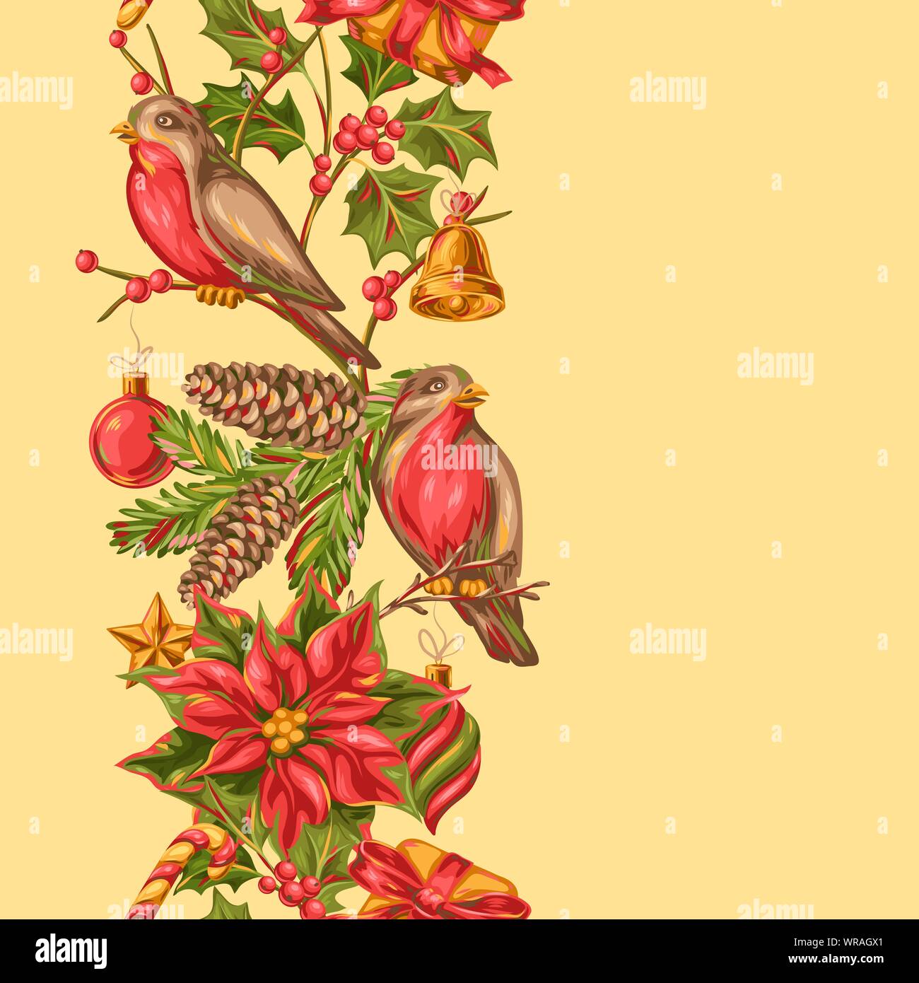 Merry Christmas seamless pattern Stock Vector Image & Art - Alamy