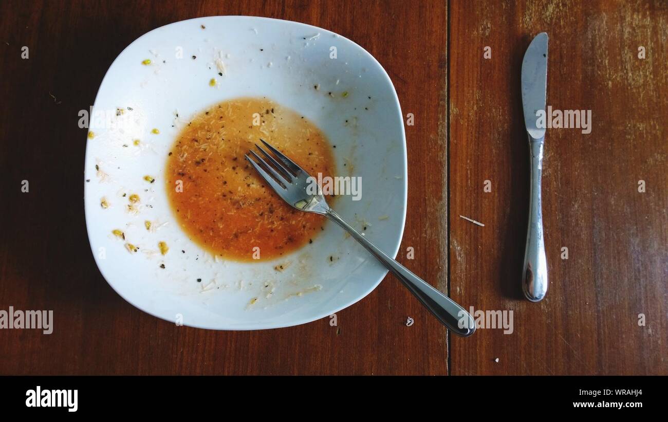 Empty dirty food bowl spoon hires stock photography and images Alamy