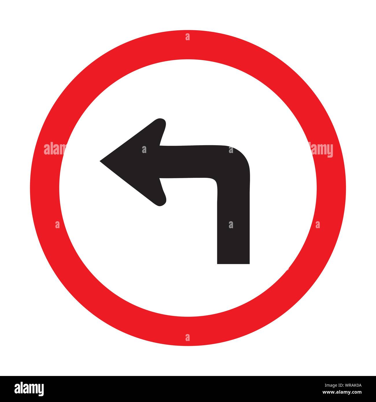 turn-right-left-road-sign-vector-stock-vector-image-art-alamy