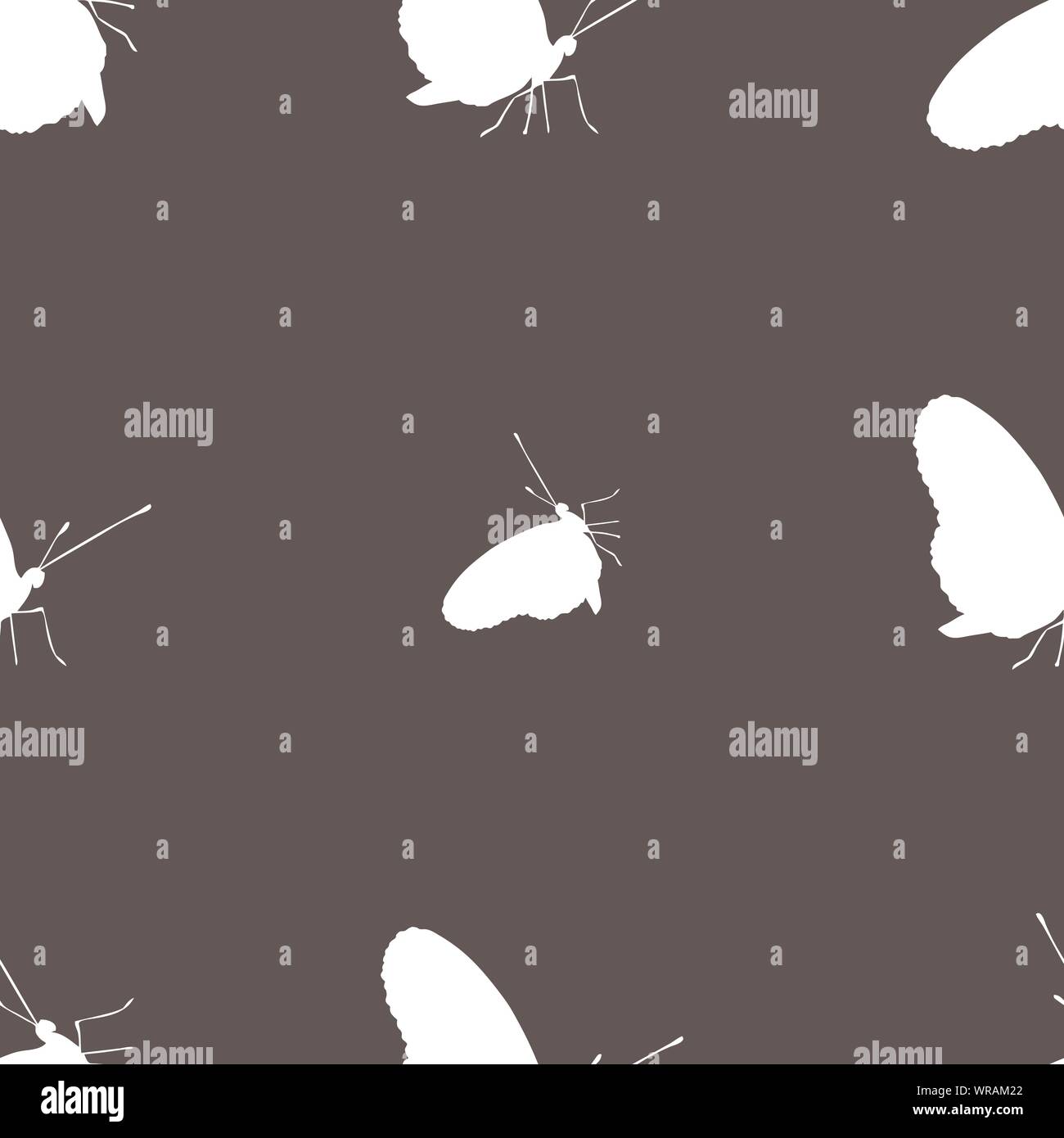 butterfly icon sign. Seamless pattern on a gray background. Vector ...