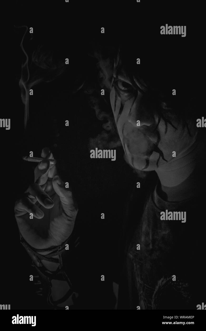 Cigarette men man art face Black and White Stock Photos & Images Alamy