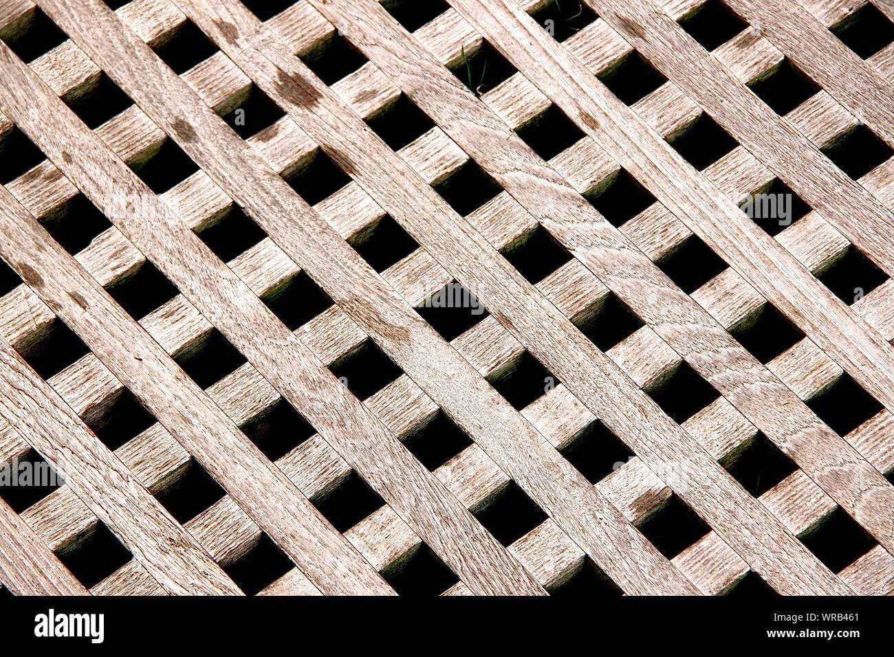 Detail Shot Of Criss Cross Wooden Surface Stock Photo