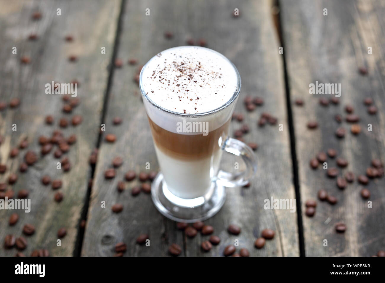 Latte Glas mit Irish Coffee Design