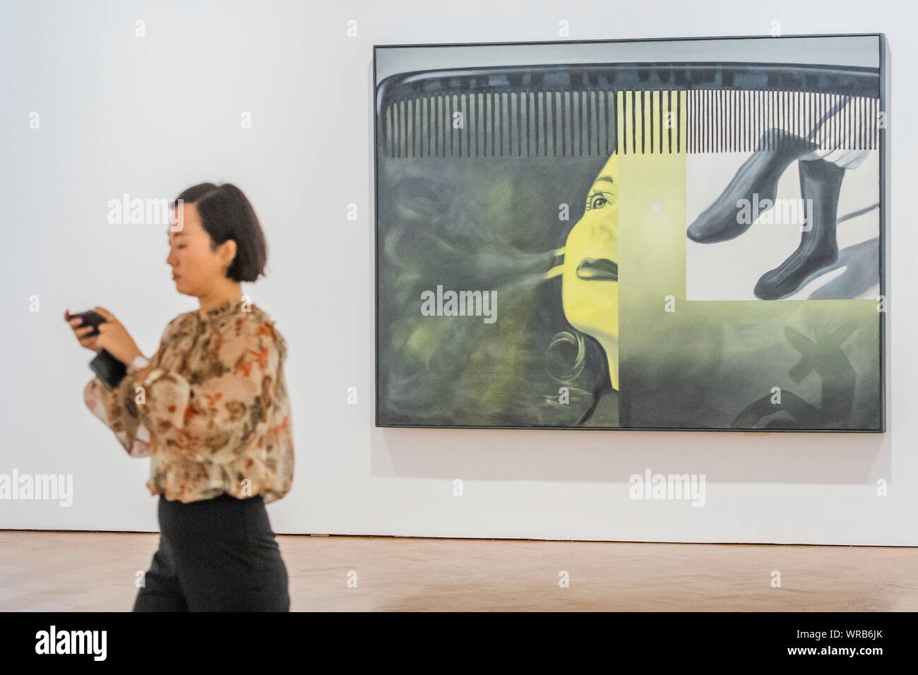 London, UK. 10th Sep, 2019. The early years of James Rosenquist, visualising the Sixties - The First In-Depth Exhibition in the UK in Over Thirty Years to Focus On the Pivotal Decade of the Artist’s Career, Within and Beyond The Realms of Pop Art Credit: Guy Bell/Alamy Live News Stock Photo