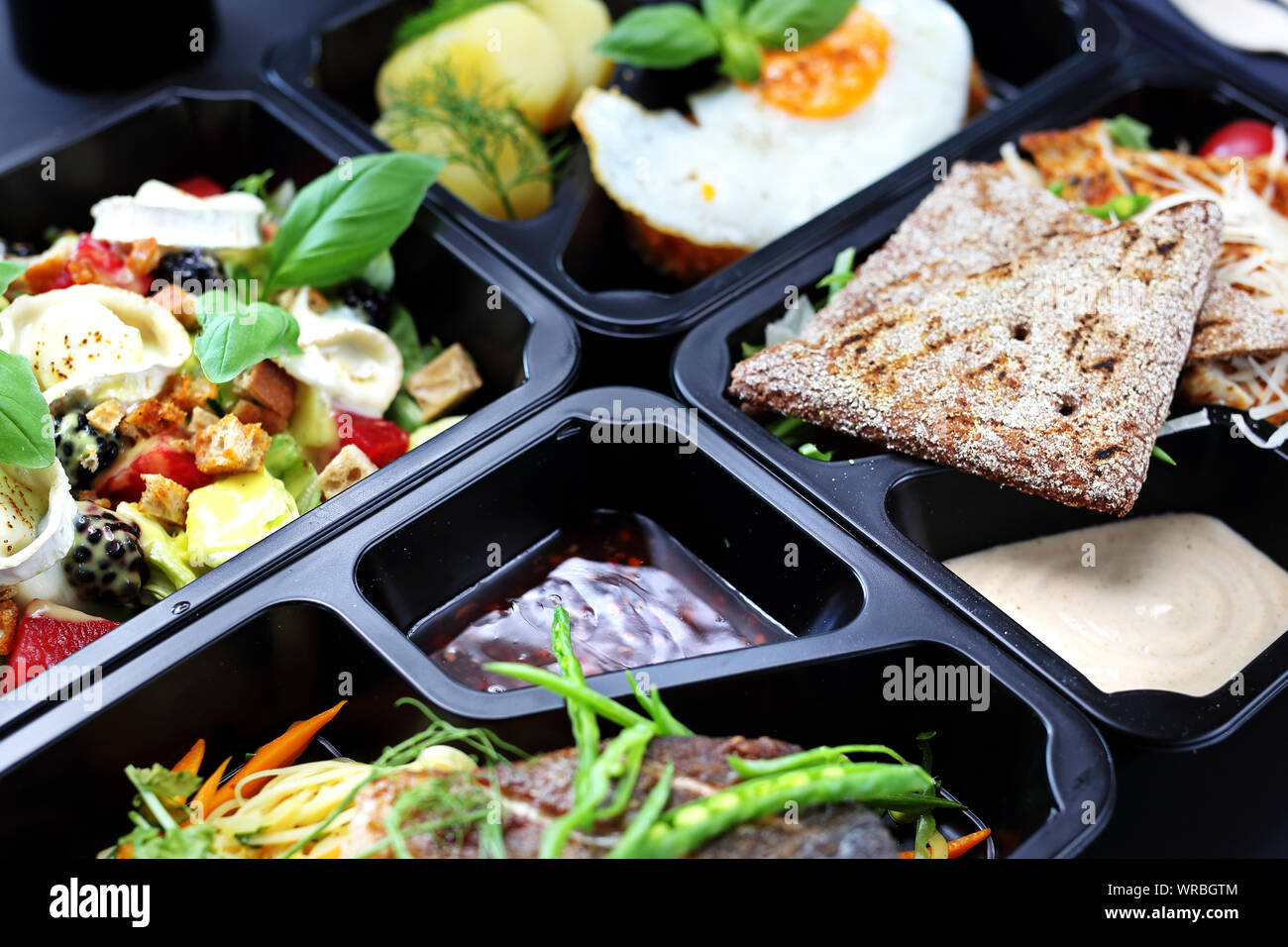 Healthy meal prep. Diet with home delivery Stock Photo Alamy