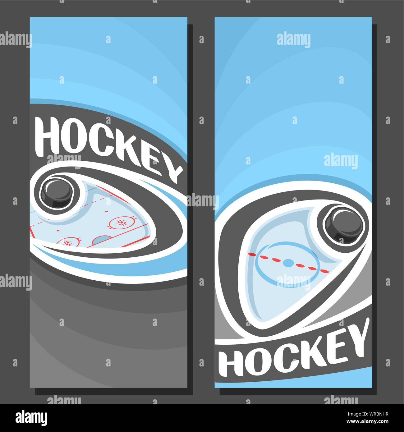 Flying puck ice hockey Stock Vector Images