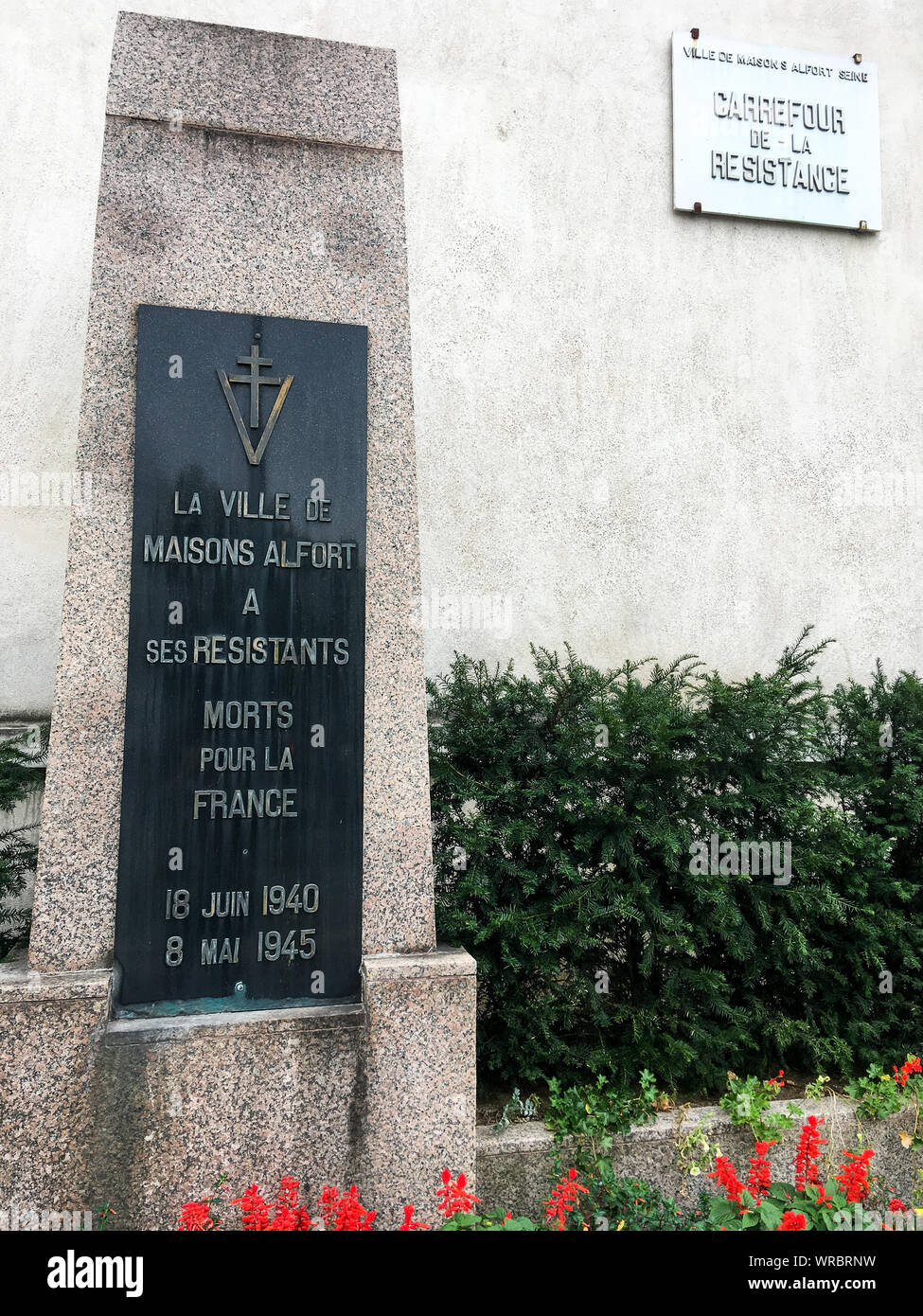War Memorial, Maison-Alfort, Seine-et-Marne, France Stock Photo