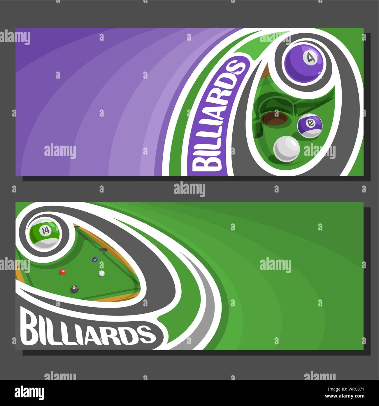 Purple Pool Table Logos