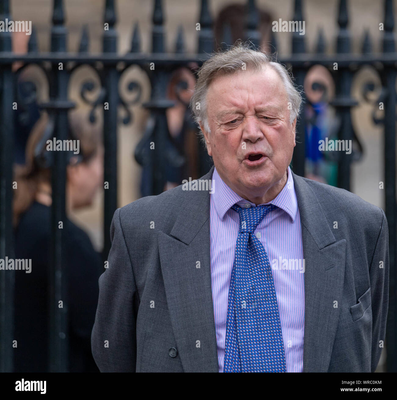 London UK 10th September 2019 Sir Kenneth (Ken) Clarke CH QC Father of the House, at Westminster Abbey for the memorial service for Sir Paddy Ashdown Credit Ian DavidsonAlamy Live News Stock Photo