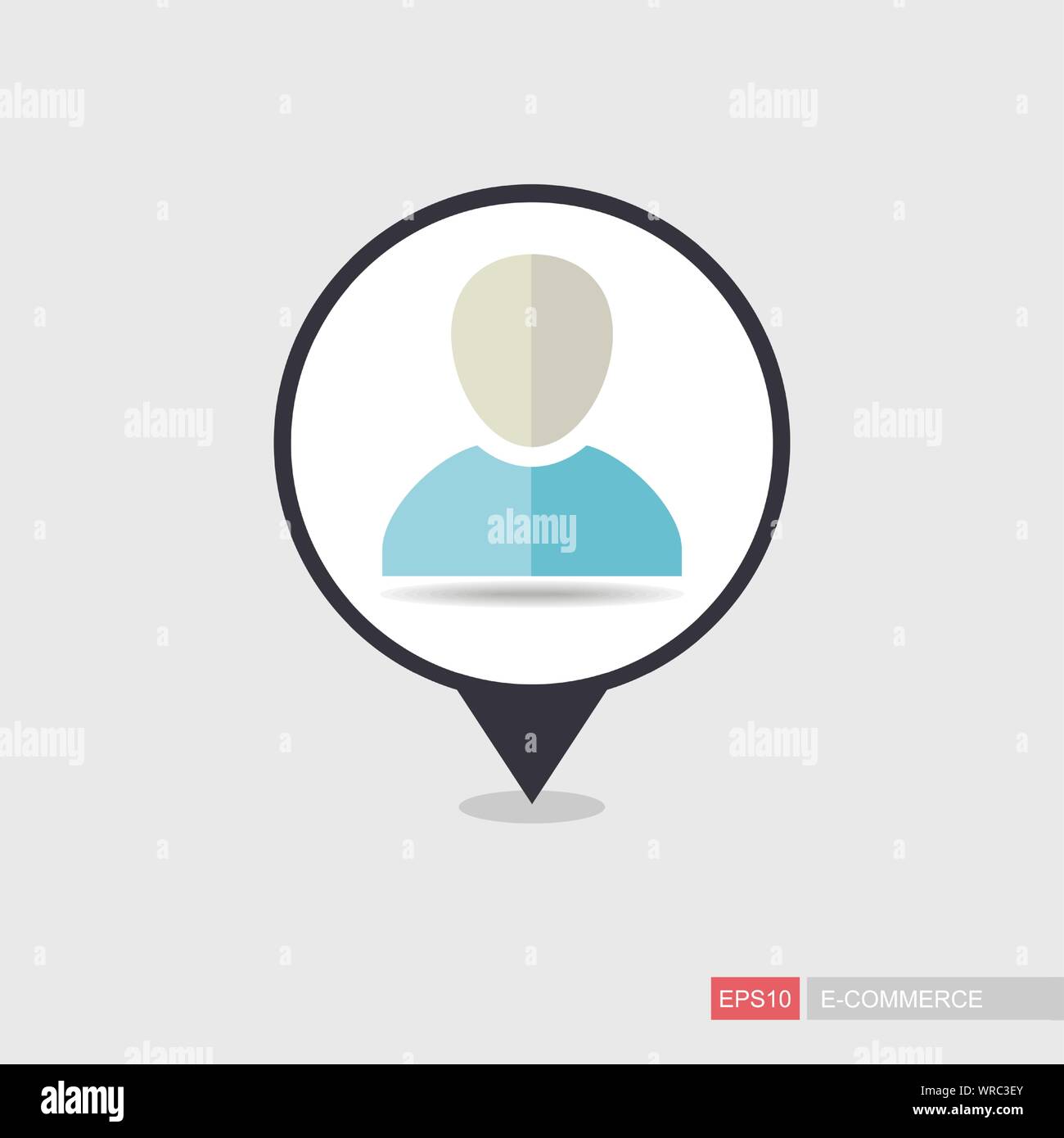 User pin map icon. E-commerce sign. Map pointer. Map markers ...