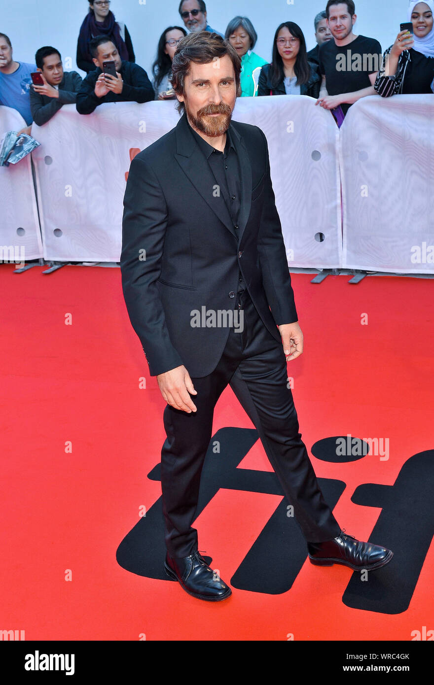 September 9, 2019, Toronto, Ontario, USA: 09 September 2019 - Toronto, Ontario Canada - Christian Bale. 2019 Toronto International Film Festival - ''Ford v Ferrari'' Premiere held at Roy Thomson Hall. Photo Credit: Brent Perniac/AdMedia (Credit Image: © Brent Perniac/AdMedia via ZUMA Wire) Stock Photo