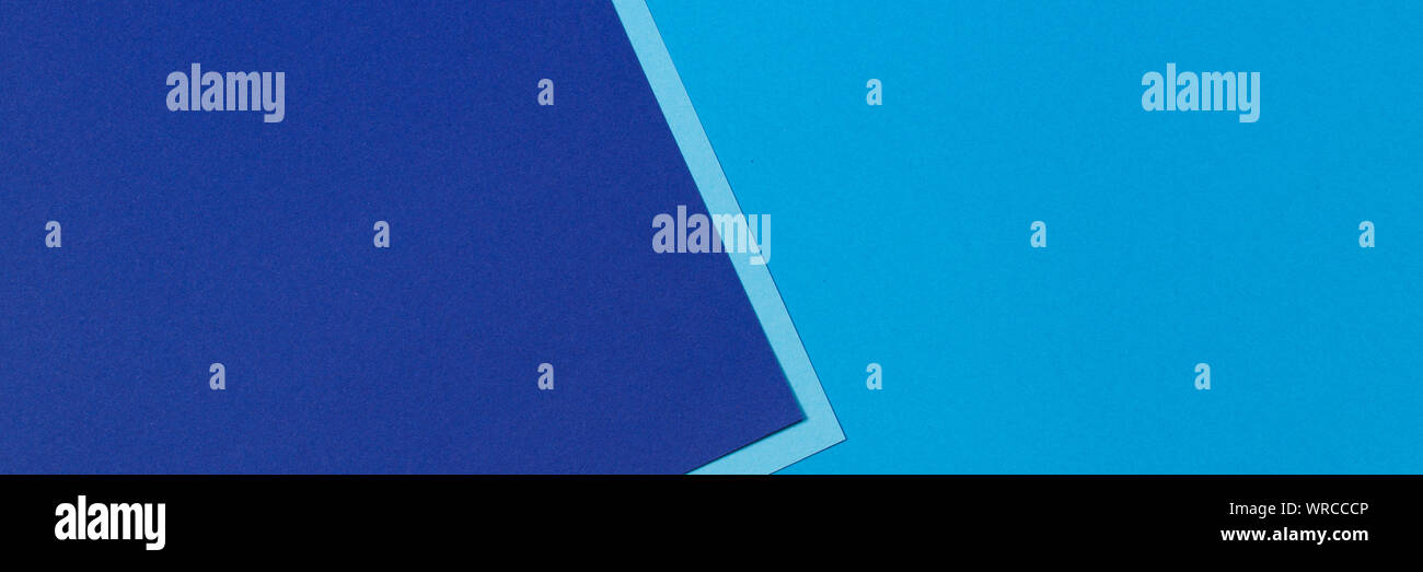 Abstract Blue And Light Blue Color Paper Geometry Composition