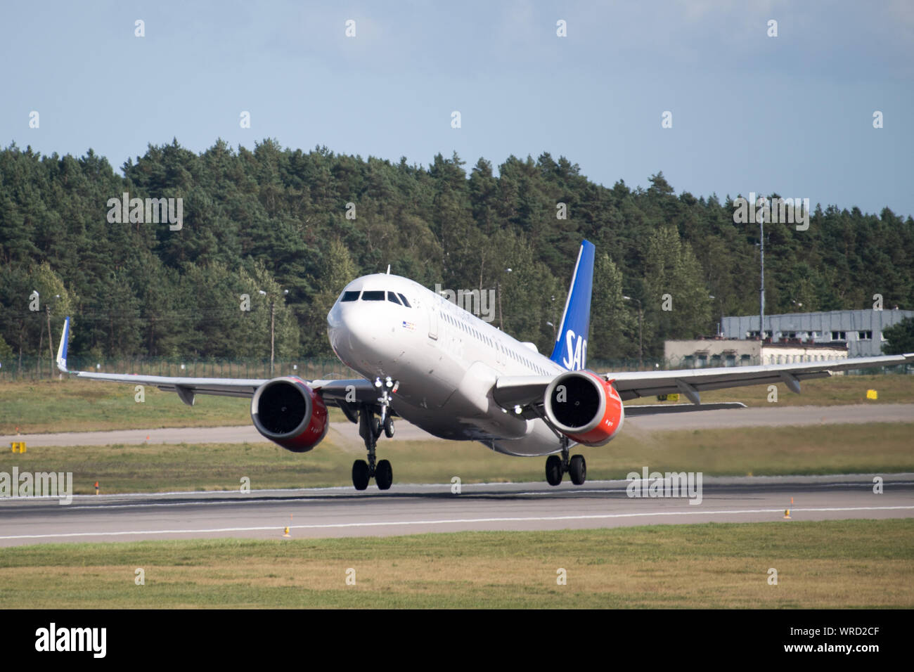 Airbus A320-251N of SAS in Gdansk, Poland. September 6th 2019 © Wojciech Strozyk / Alamy Stock Photo Stock Photo