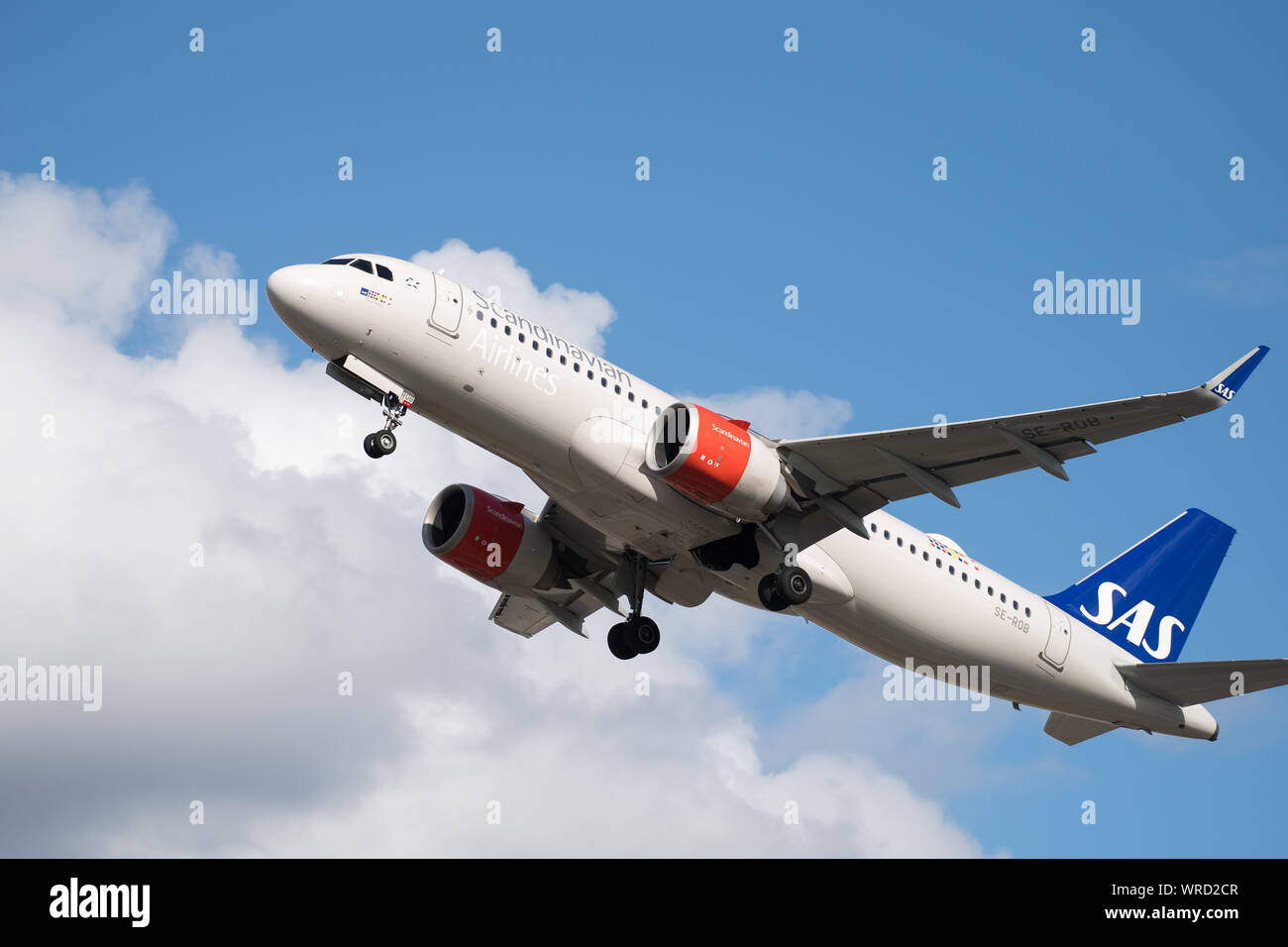 Airbus A320-251N of SAS in Gdansk, Poland. September 6th 2019 © Wojciech Strozyk / Alamy Stock Photo Stock Photo