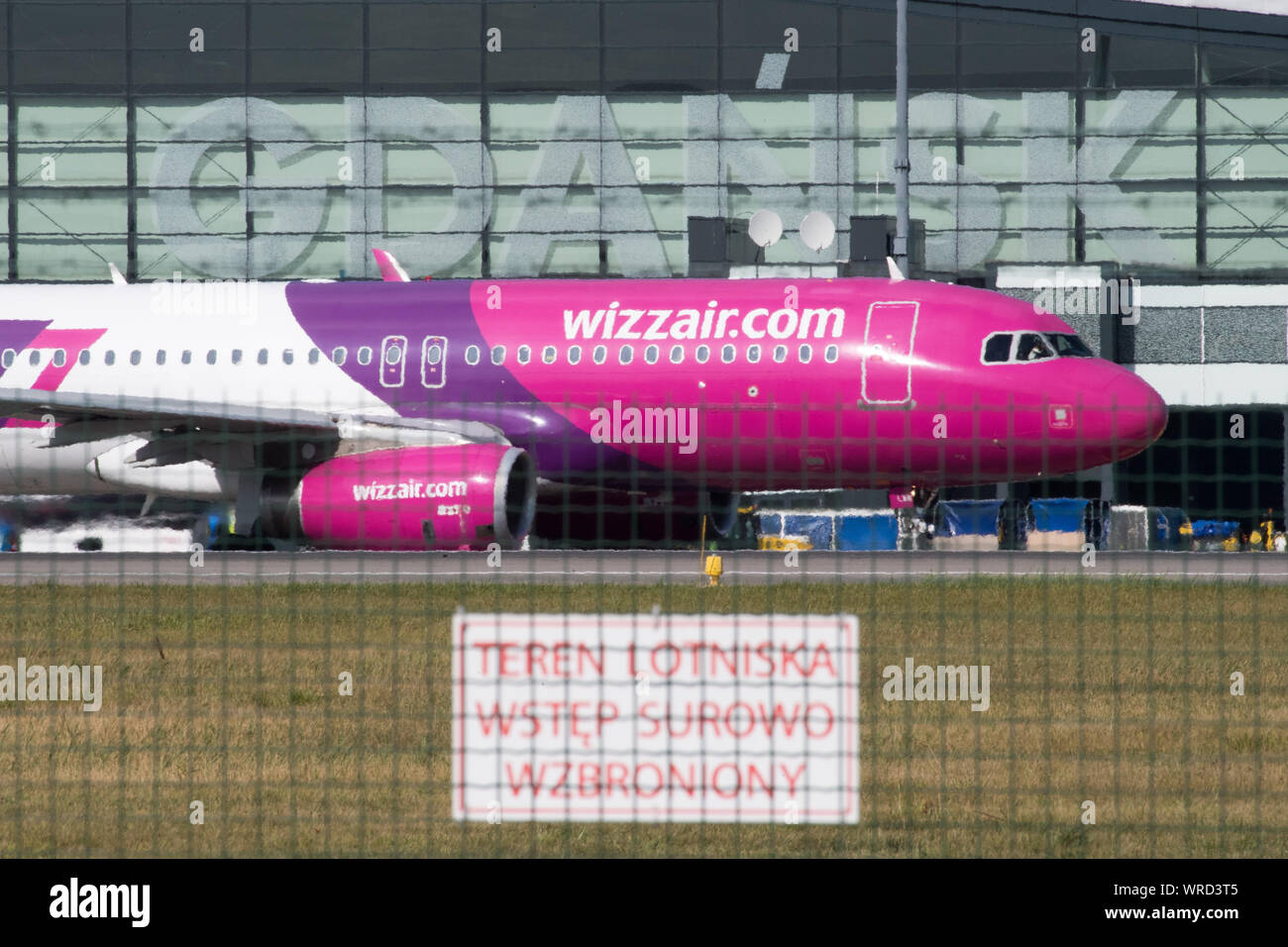 Low cost airline Wizz Air aircraft Airbus A320-232 in Gdansk, Poland. September 6th 2019 © Wojciech Strozyk / Alamy Stock Photo Stock Photo