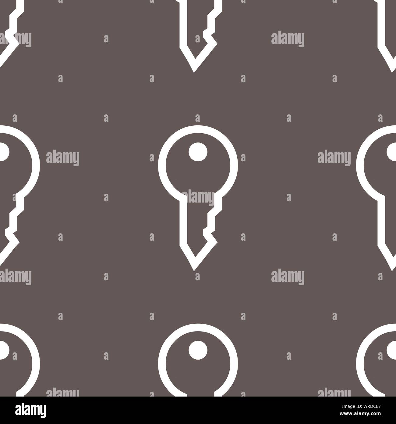 Key icon sign. Seamless pattern on a gray background. Vector Stock ...