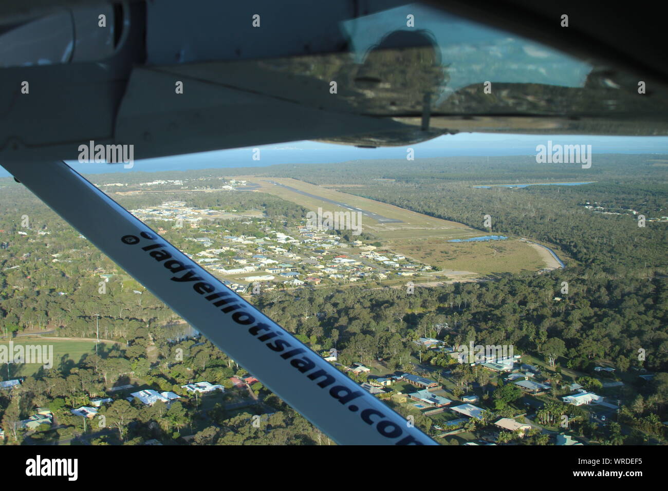 Aerial view of Hervey Bay Airport Stock Photo Alamy