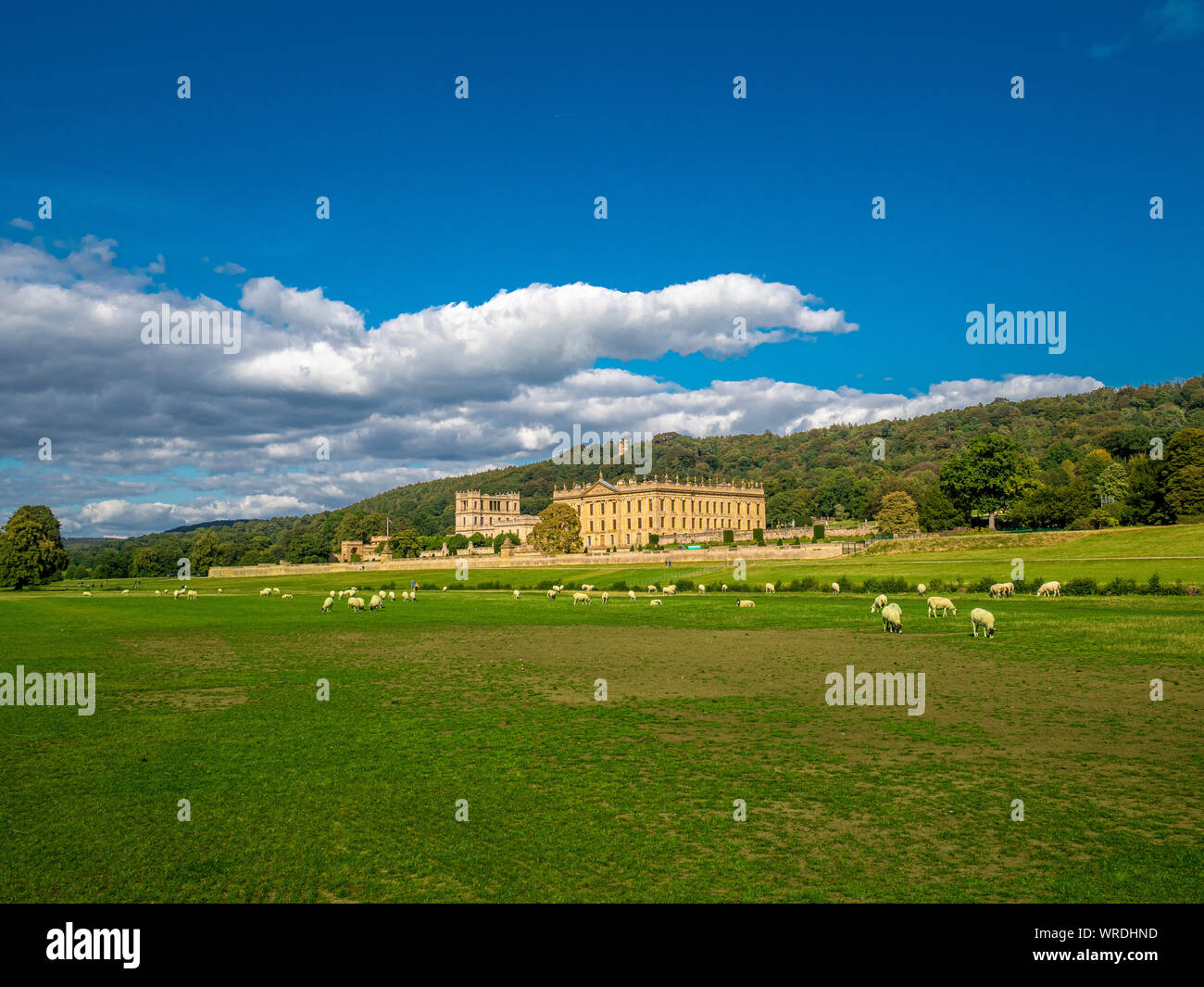 Chatsworth House, Derbyshire, UK Stock Photo