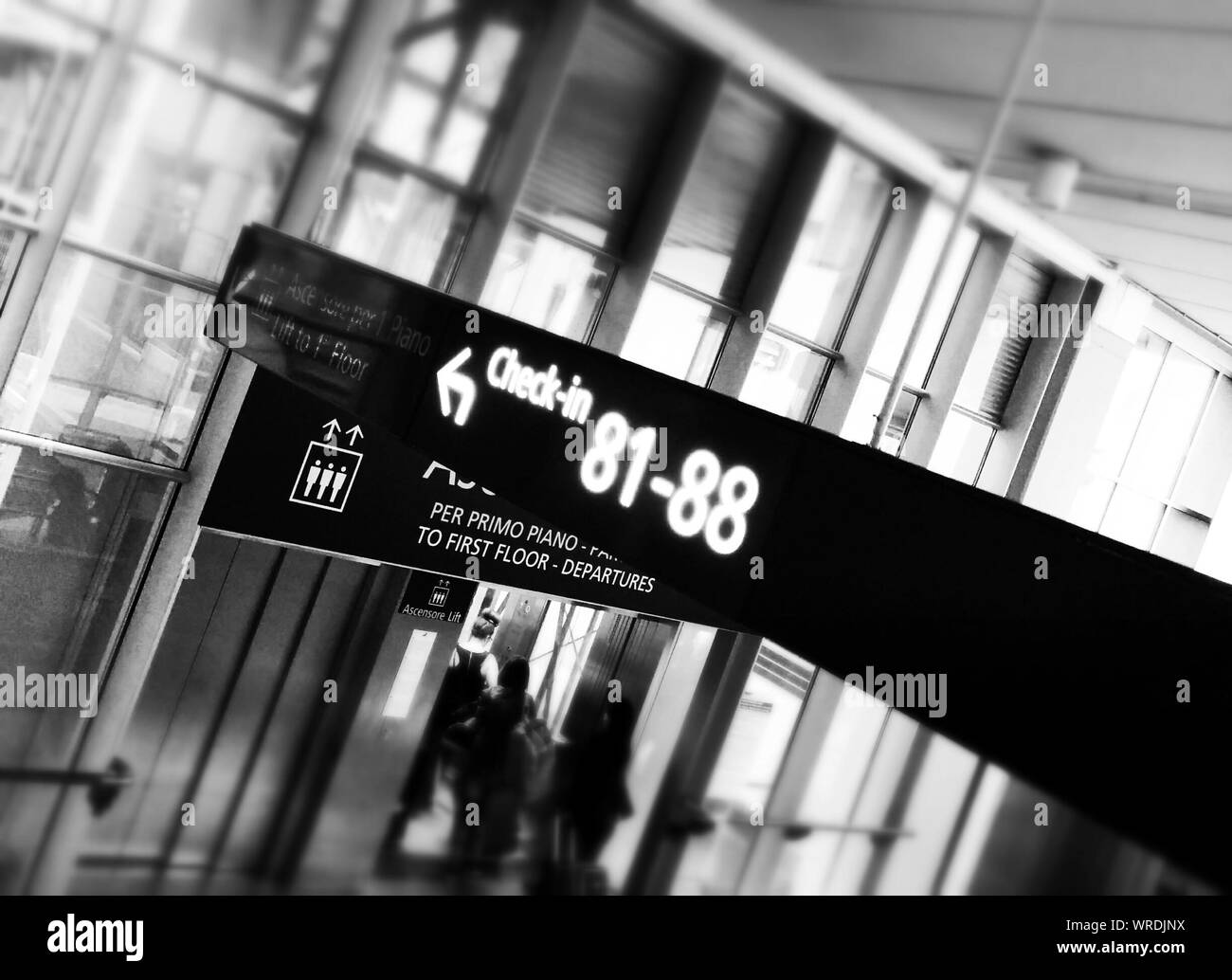 Departures Sign In Airport Stock Photo Alamy