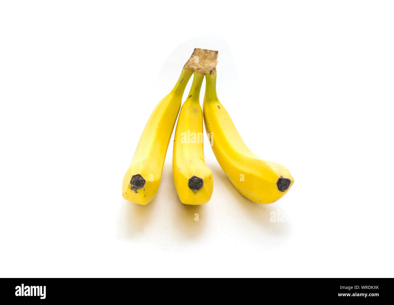 Fresh bananas isolated on white background. Stock Photo