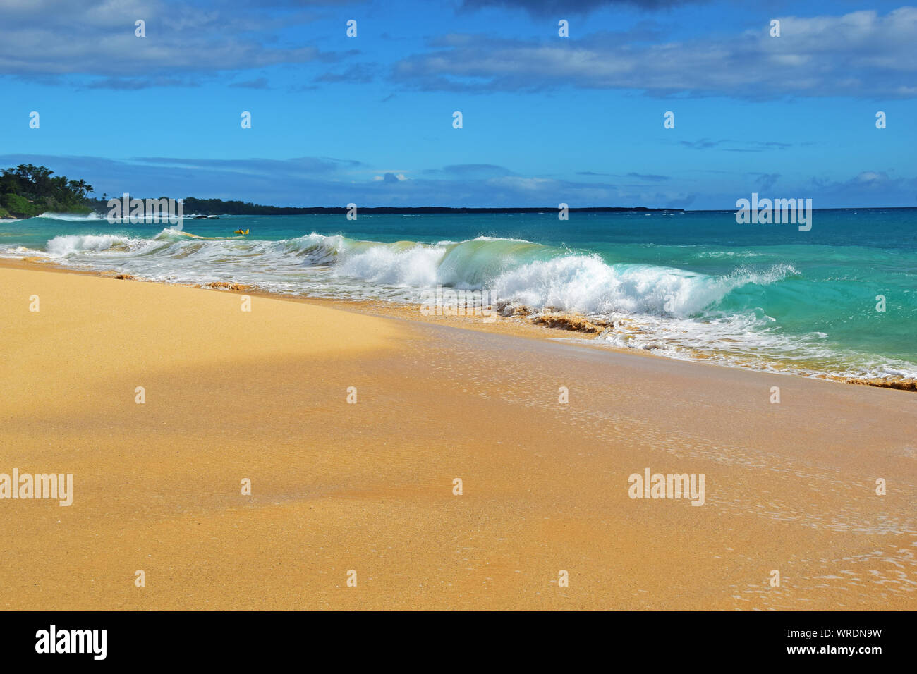 Makena Beach on maui Stock Photo