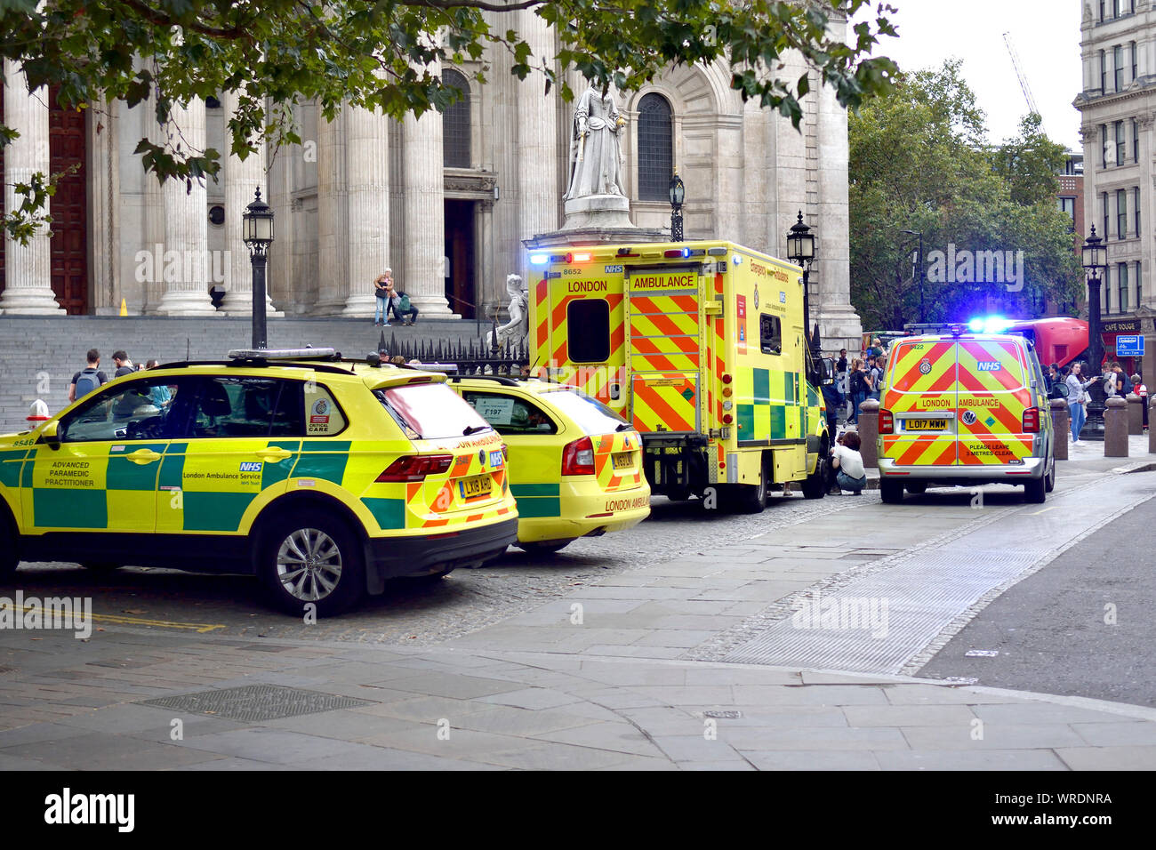 London, UK. 10th September 2019. Four Incident Response Units and at