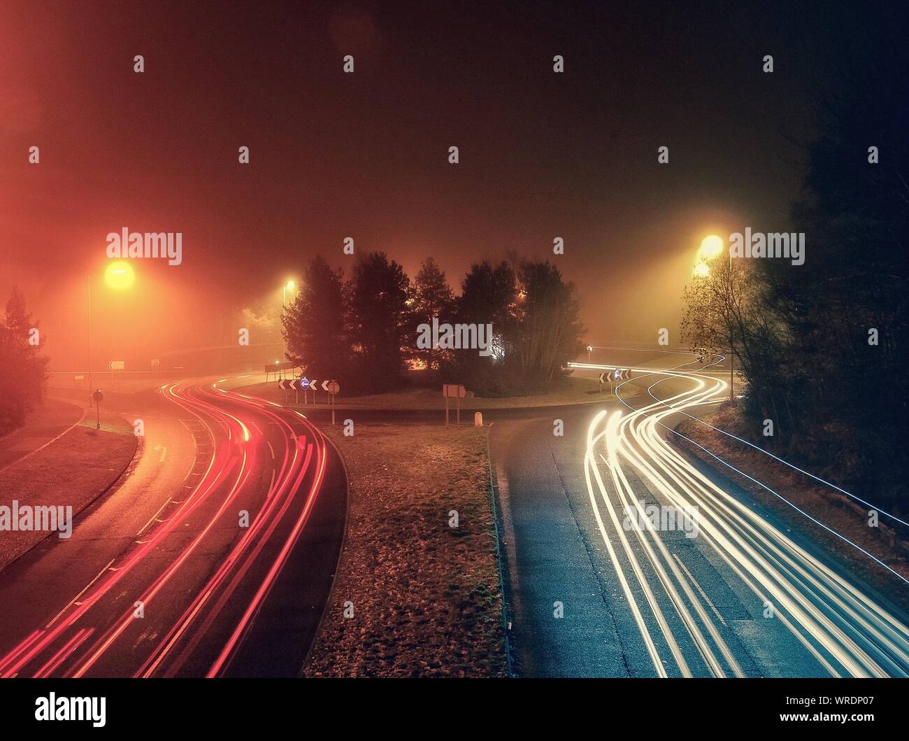 Vehicle light trails hi-res stock photography and images - Alamy