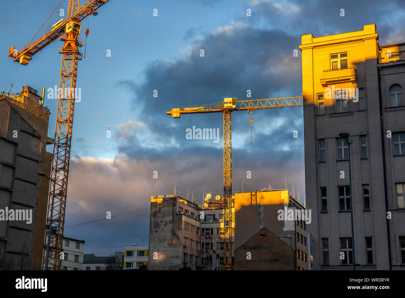 New building developments and construction, Prague, Czech Republic ...