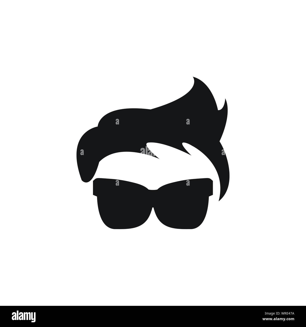 glasses-graphic-design-template-vector-isolated-illustration-stock