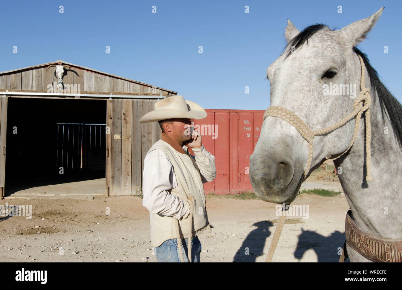 Scenes of ranch life in West TExas Stock Photo - Alamy