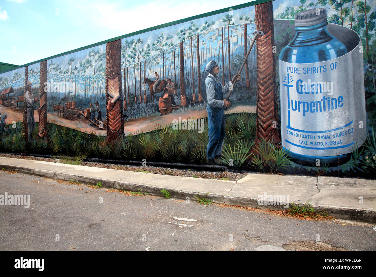 Town of Murals, Lake Placid in Florida,USA Stock Photo Alamy