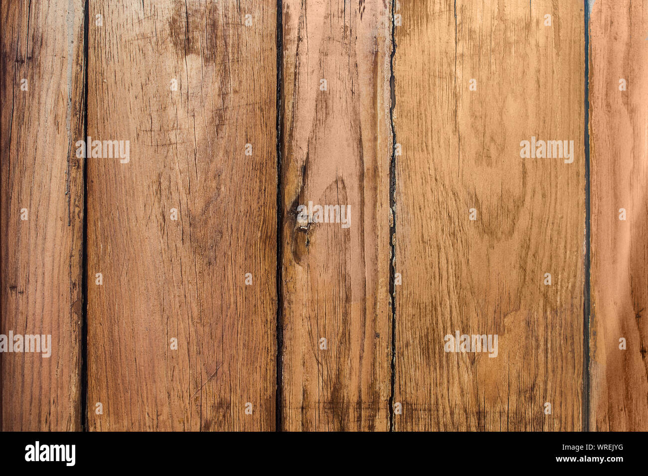 Rustic wooden plank with copy space Stock Photo