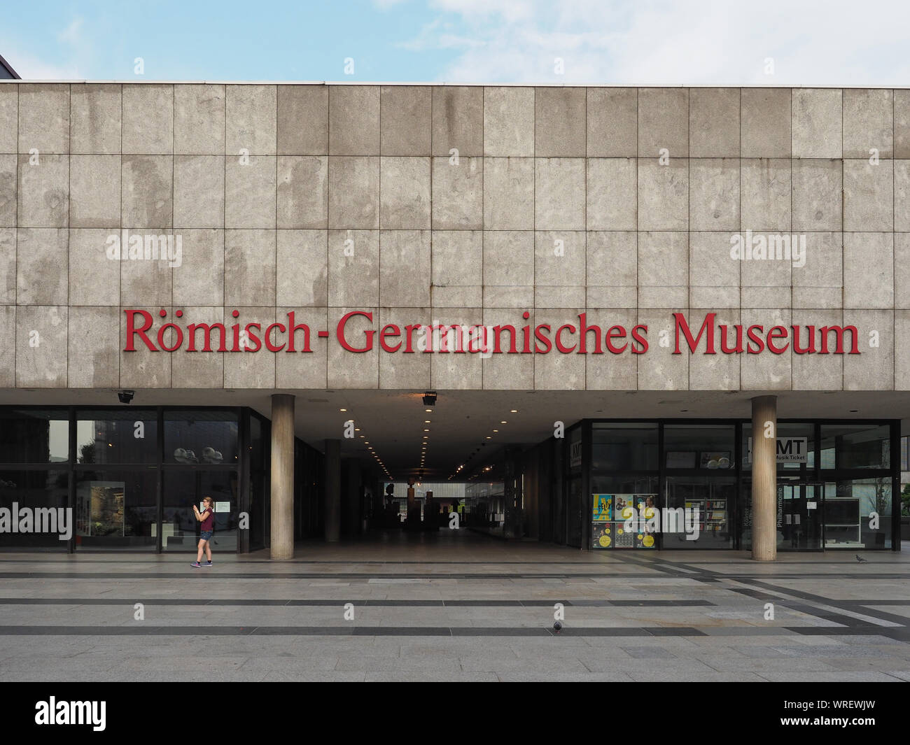 KOELN, GERMANY - CIRCA AUGUST 2019: Roemisch Germanisches (meaning Roman Germanic) museum Stock Photo