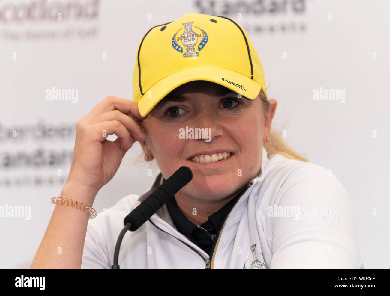 Auchterarder, Scotland, UK. 10 September 2019. Press conference by team