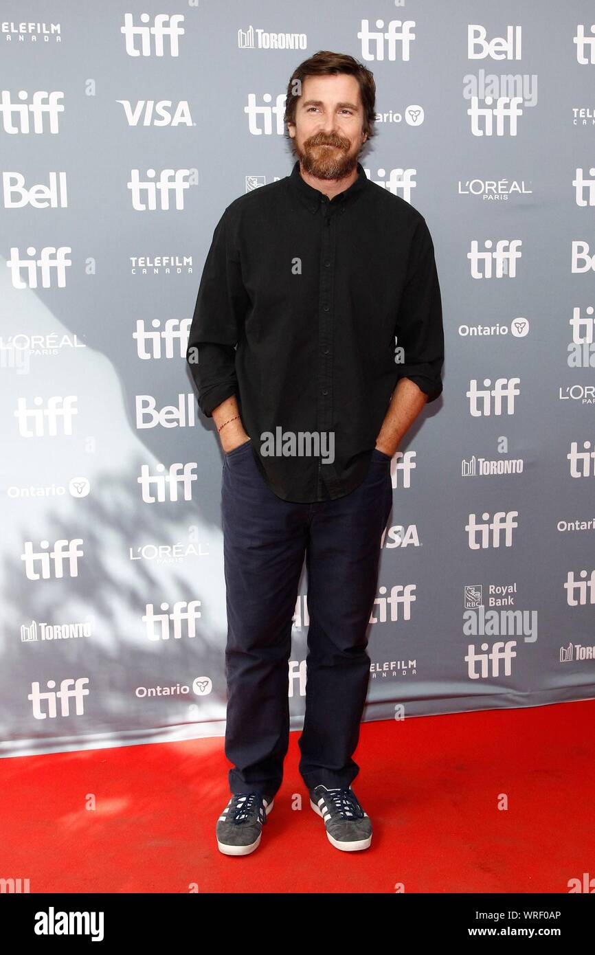 Toronto, ON. 10th Sep, 2019. Christian Bale at the press conference for  FORD V FERRARI Press Conference at Toronto International Film Festival  2019, The Gallery, Toronto, ON September 10, 2019. Credit: JA/Everett
