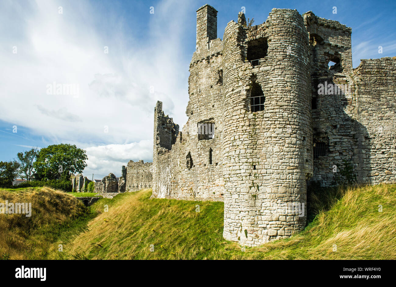 Coity Castle ruins near Bridgend in south Wales Stock Photo