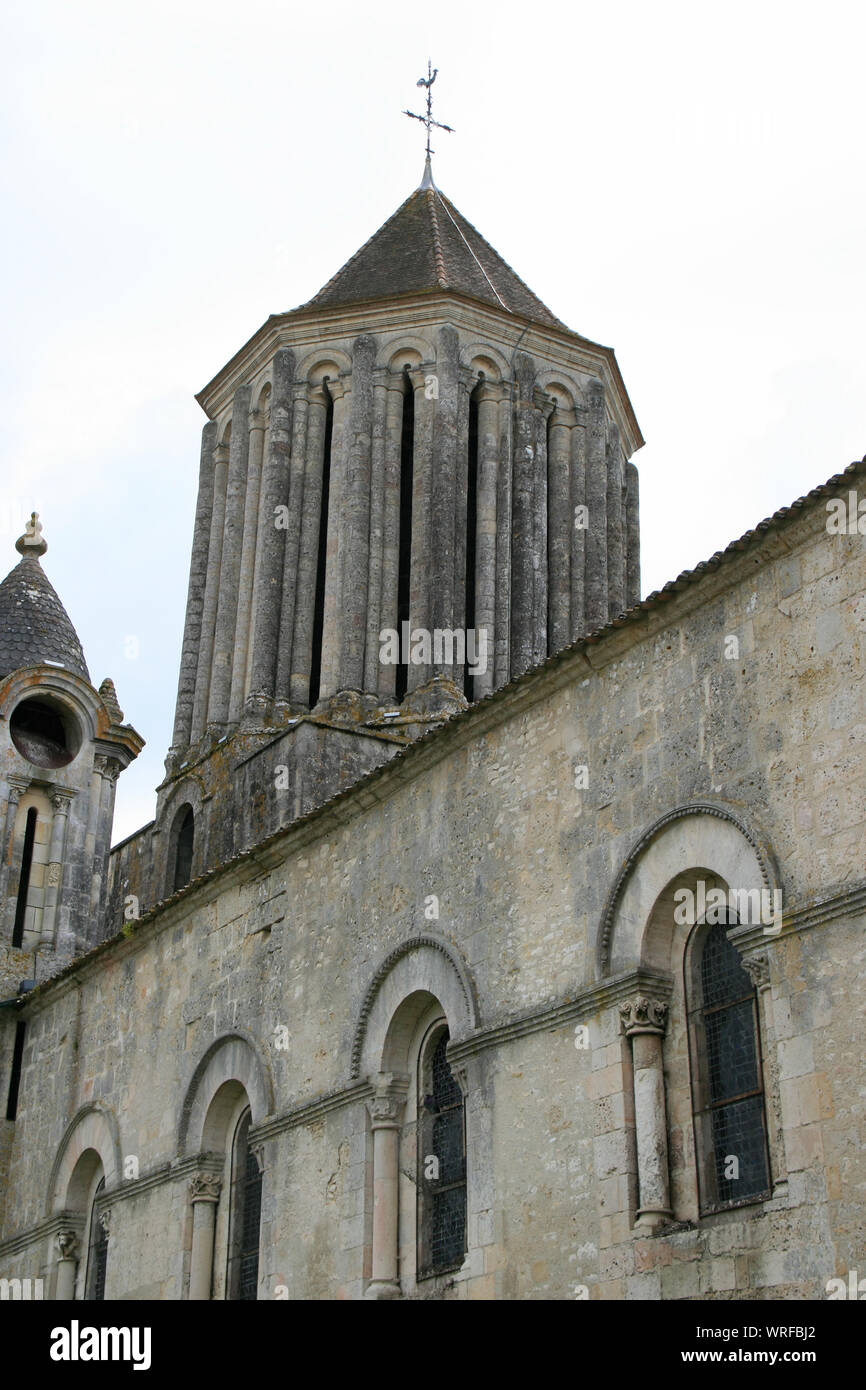 notre-dame-de-surgères church in surgères (france) Stock Photo